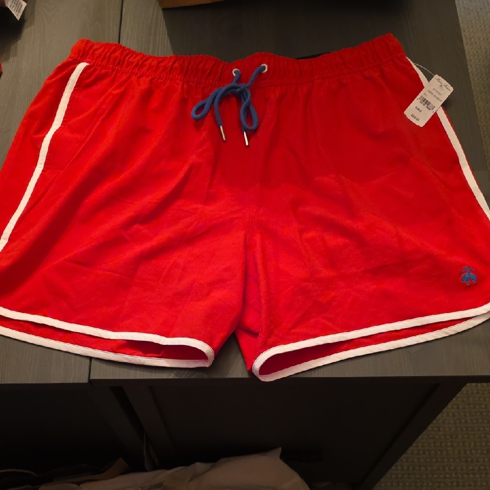 Brooks Brothers Red Men's Swim Trunks